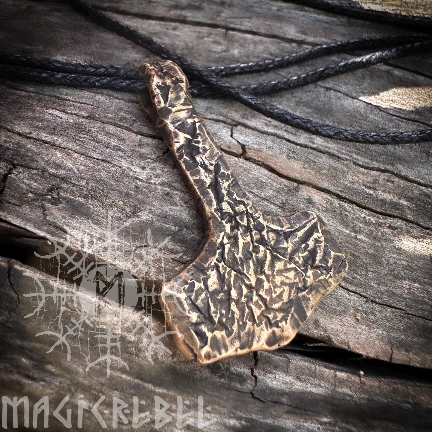 Bronze Mjolnir, Viking Thor's Hammer, Nordic Mjolnir, Pagan Medieval Tool, Thor Hammer Pendant Necklace | Handmade by MagicRebel