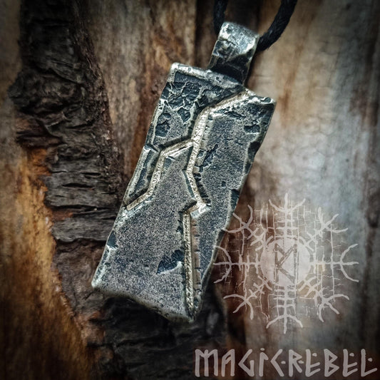 Thunderbolt, Sterling Silver Lightning Bolt, Thor Bolt, Zeus Bolt, Handmade Pendant, Silver Necklace
