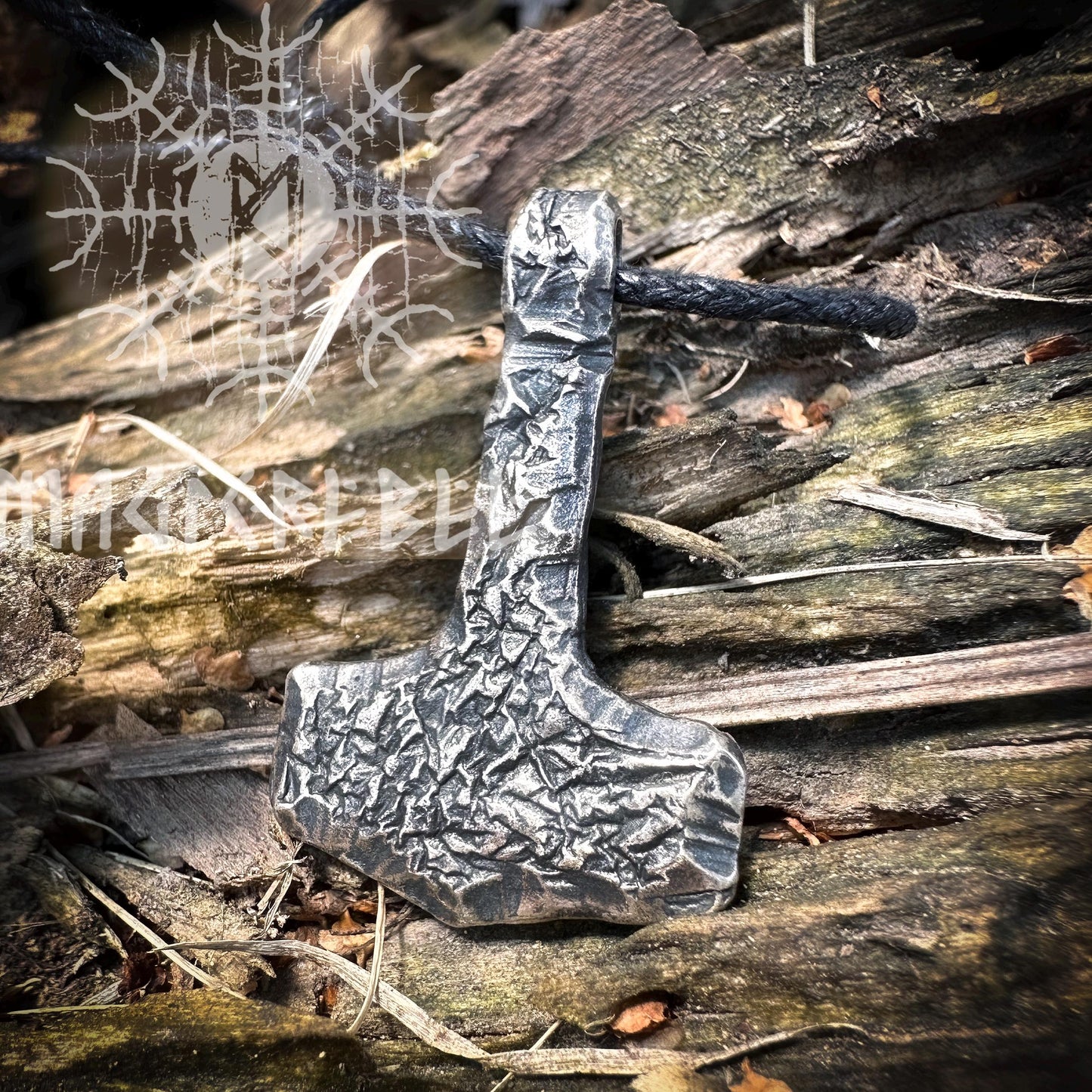 Sterling Silver Mjolnir, Viking Thor's Hammer, Nordic Mjolnir, Pagan Medieval Tool, Thor Hammer Pendant Necklace | Handmade by MagicRebel