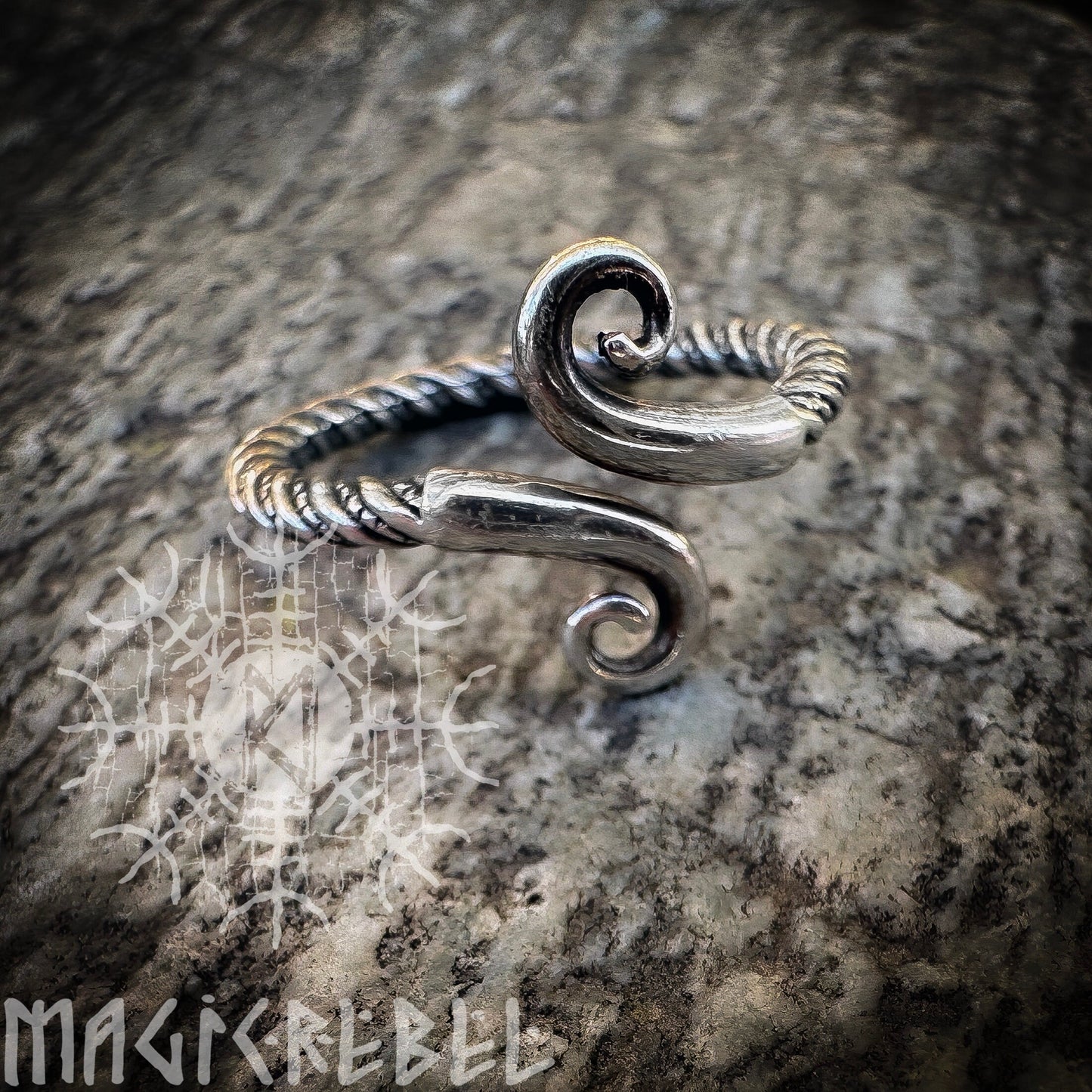 Sterling Silver Infinity Symbol Women's Ring, Adjustable Size 5-7 US